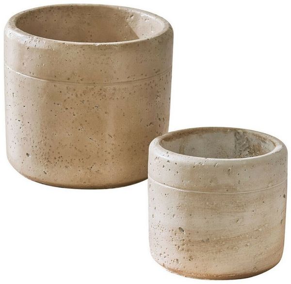 Mirabeau Übertopf Übertopf 2er Set Maybelles antikbeige