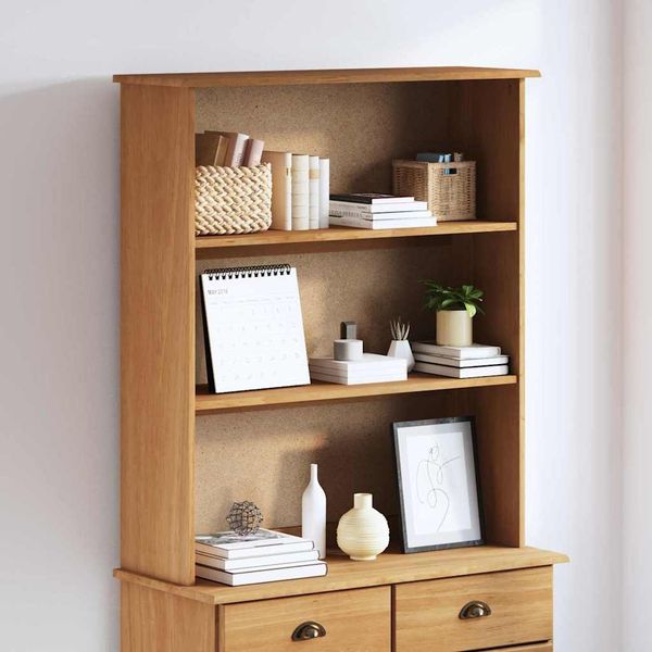 vidaXL Hutch ASKIM 91 x 30 x 104 cm Massives Kiefernholz 4105424