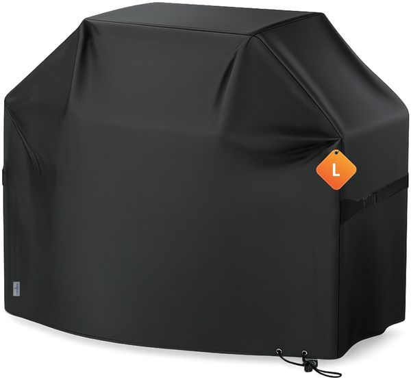 osoltus BBQ Abdeckhaube Premium Schutzhaube Gasgrill Schwarz L 105 x 65 x 120 cm