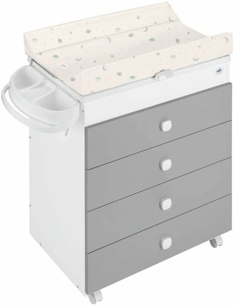 Baby Mehrzweck-Wickelkommode Asia | Mehr Farben verfügbar | Mit Badewanne