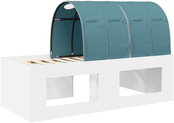 vidaXL Bett mit Tunnel 3 Stk. Weiß und Hellblau Holzwerkstoff 3423666 Bild 8
