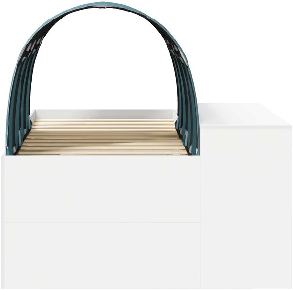 vidaXL Bett mit Tunnel 3 Stk. Weiß und Hellblau Holzwerkstoff 3423666 Bild 7
