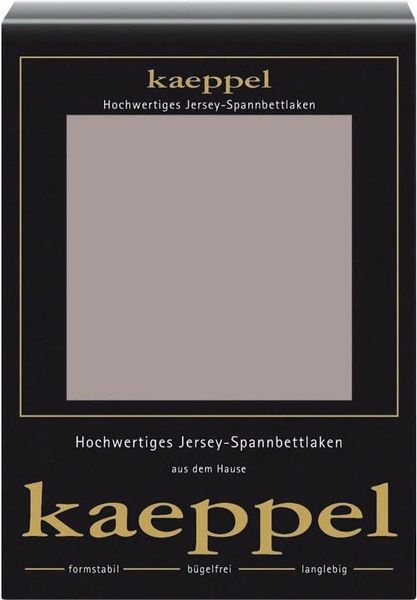 Kaeppel Spannbettlaken Single Jersey Mako Cotton, Jersey, Gummizug: rundum, (1 Stück), Bettlaken aus 100% Baumwolle