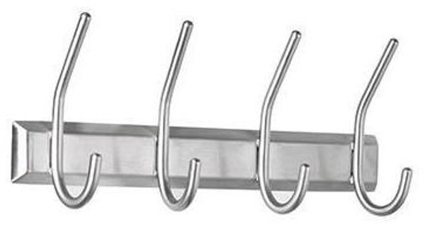 ALCO Garderobenleiste Metall 31,5x7x13cm silber