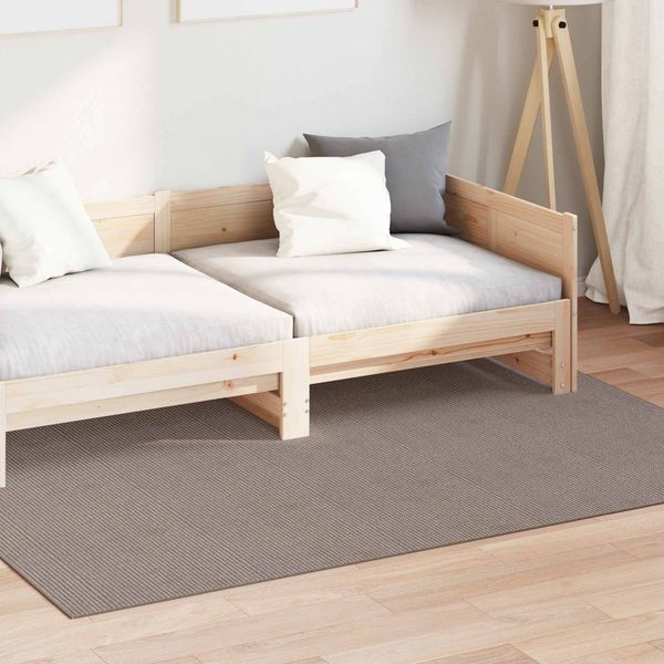 vidaXL Bereichsteppiche Rechtwinklig LUGO Taupe 140 x 200 cm Polyester 42022690