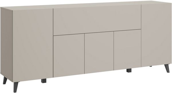 Home affaire Sideboard SIDEBOARD PHUKET II, Stilvolle, grifflose kommode, Breite 180cm, Mit 5 Türen, 1 Klappe, 7 Fächern und höhenverstellbaren Einlegeböden
