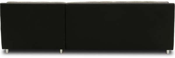DOMO Collection Treviso, Ecksofa, Webstoff/Kunstleder weißgrau/schwarz, 240 x 178 cm Bild 5