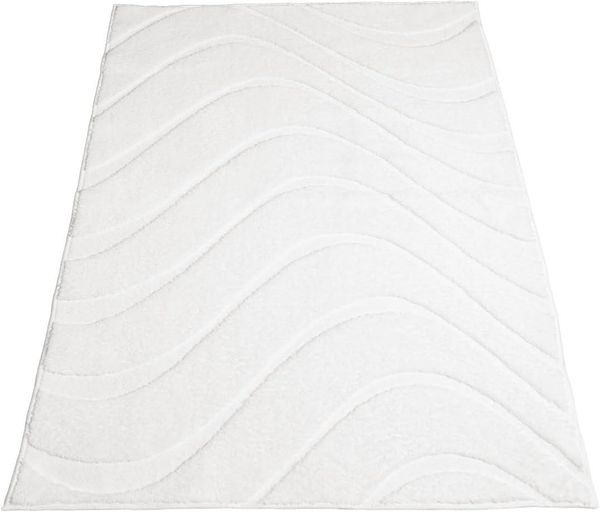 Carpet City Badematte BAT400, Badteppich uni, Höhe 11 mm, rutschhemmend beschichtet, fußbodenheizungsgeeignet, Polyester, rechteckig, Teppich Badezimmer, Badvorleger, Anti-Rutsch, Waschbar, Duschmatte
