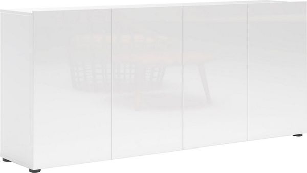 INOSIGN Sideboard Mister, Kommode mit 4 Türen, komplett Hochglanz lackiert, Breite 180cm