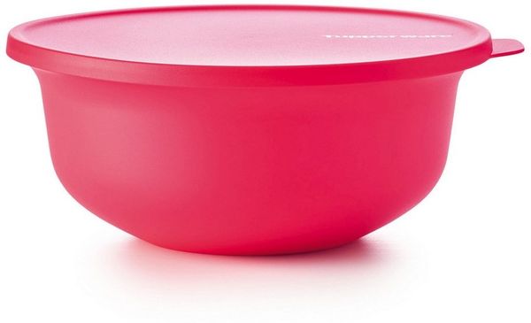 TUPPERWARE Salatschüssel Tupperware Aloha 2 Liter hellrot Servierschüssel Salatschüssel