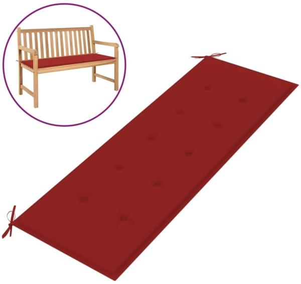 vidaXL Gartenbank-Auflage Rot 150x50x3 cm Oxford-Gewebe 43211