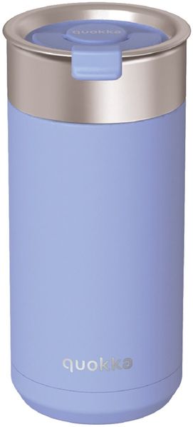 Isolierflasche mit Teesieb Thermobecher aus Edelstahl, doppelwandig, vakuumisoliert 400 ml Pastellblau