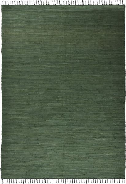 THEKO Teppich Happy Cotton Fleckerl, handgewebt, rechteckig, Höhe: 5 mm, Flachgewebe, reine Baumwolle, meliert, mit Fransen, auch als Läufer