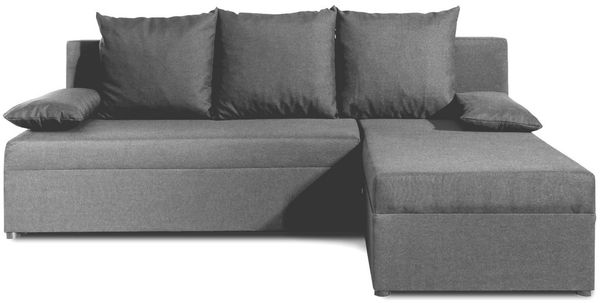 MOEBLO Ecksofa ARON, Couch L-Form Polstergarnitur mit Beidseitig Montierbarer Ottomane – Flexibles Polstersofa für Ihr Zuhause, (BxHxT): 206x90x146 cm