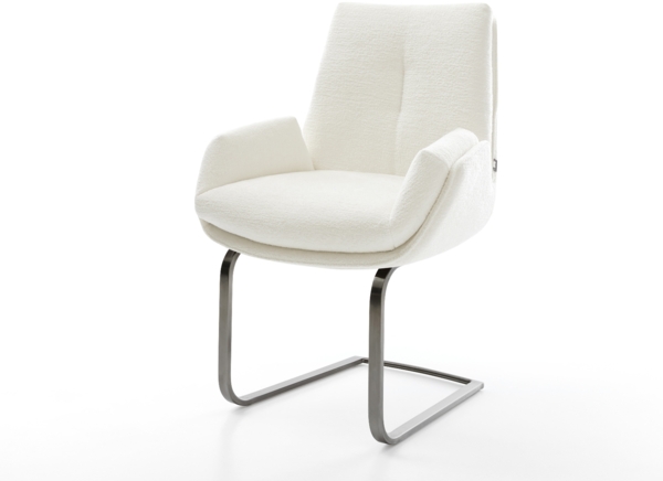 Freischwinger Clea-Flex Bouclé Soft Beige Freischwinger flach Graphit