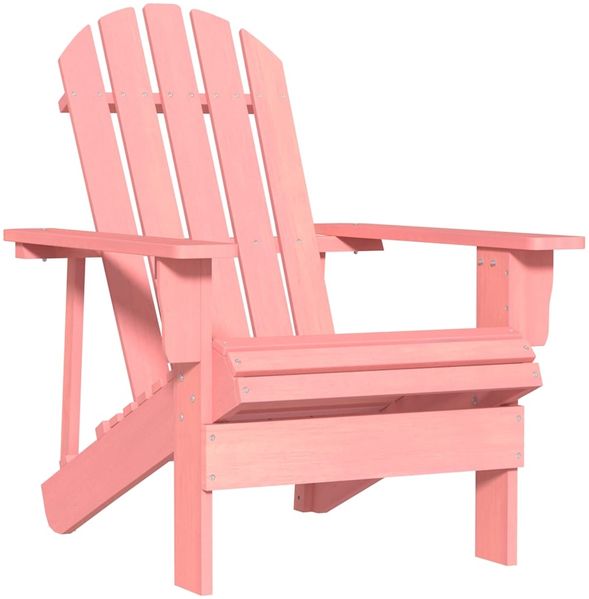 vidaXL Adirondack-Gartenstuhl Massivholz Tanne Rosa 315877