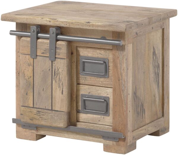 Nachttisch Mango 50x40x45 whitewash lackiert RAILWAY #3012