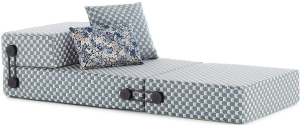 Trix Gartenliege blau Liberty-Stoff