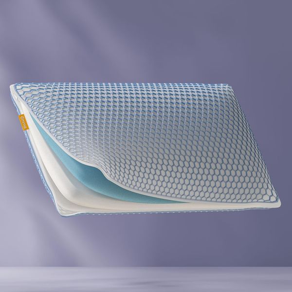 Emma 'Elite' Stützkissen, Höhenverstellbar, ergonomisch, mit AirGrid® Kühlbezug, Atmungsaktiver Memory Schaum, waschbarer Bezug, für alle Schlafpositionen, 70x40 cm