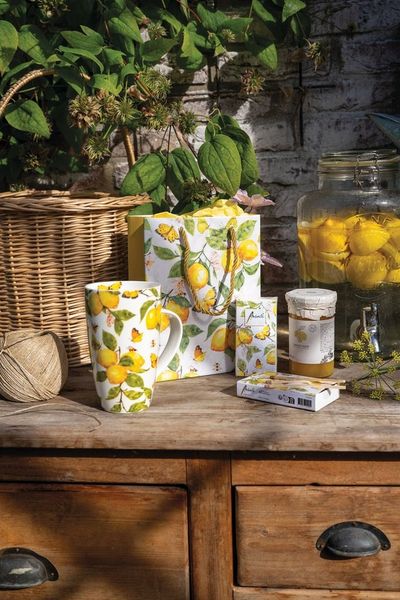 Ambiente® Dekokissen Fresh lemons, Dekokissen Kissenbezüge ohne Füllung Baumwolle 40x40 cm