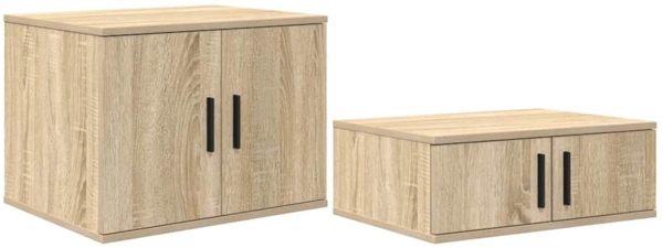 vidaXL Aufbewahrungsschrank 2 pcs Sonoma-Eiche 108 x 41 x 40 cm 866669