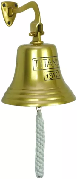 Thekenglocke massivum Max Messing 18cm Schiffsglocke Türglocke Hotelglocke Bar-Glocke Kellnerglocke maritime Glocke Deko