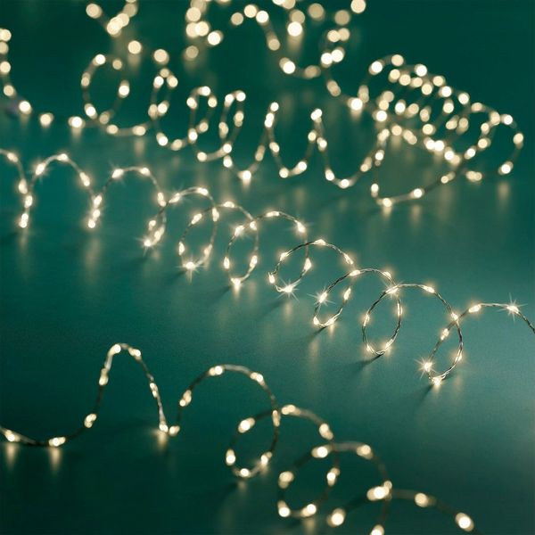 Lumineo LED-Lichterkette Lumineo Lichterkette STRING LIGHTS TWINKLE 378 LED 6 m, warm weiß, Indoor/Outdoor, 8 Licht-Modi, 8h-Timer