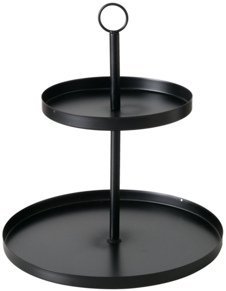 BOLTZE Etagere Samina Etagere schwarz 33cm (1 Stück), Eisen, (Etageren)