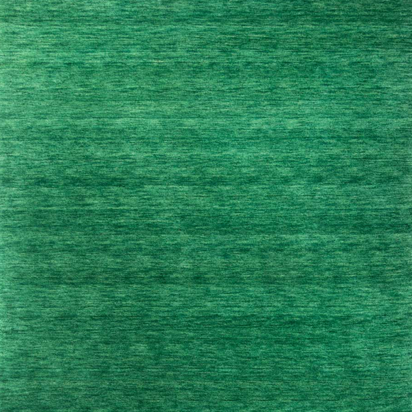 Gabbeh Teppich - Softy - Uni 150 x 150 cm - dunkelgrün - quadratisch