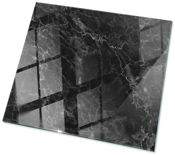 Tulup Tischplatte Bodenplatte Glas Marmormuster mit Adern Tischplatte aus Glas
