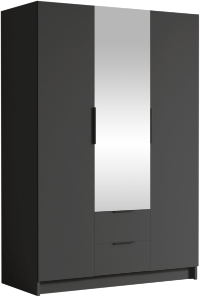 Kleiderschrank Conate II (Farbe: Schwarz) Bild 1