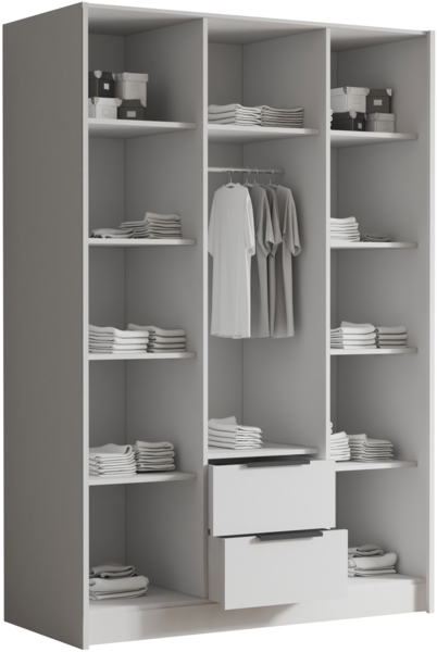 Kleiderschrank Conate II (Farbe: Schwarz) Bild 3