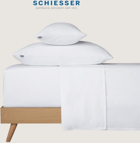 Schiesser - Bettlaken Smoothy - Renforcé - 160 x 260 cm - Weiß