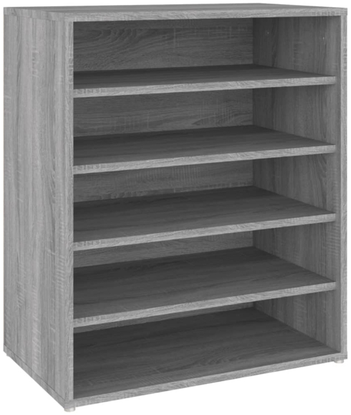 vidaXL Schuhschrank Grau Sonoma 60x35x70 cm Holzwerkstoff 816015
