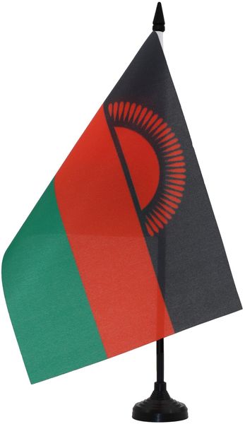 AZ FLAG - Tischflagge Malawi - 21x14 cm - Republik Malawi Tischfahne 14x21 Cm - Flaggen