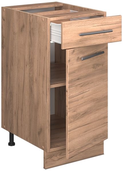 Küchenunterschrank Fame-Line Goldkraft Eiche 40 cm , AP Anthrazit Vicco Bild 5