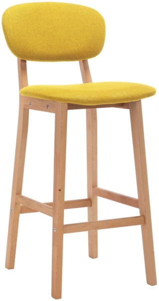 vidaXL 2-er Set Barhocker, Stoff Senfgelb, [289374]