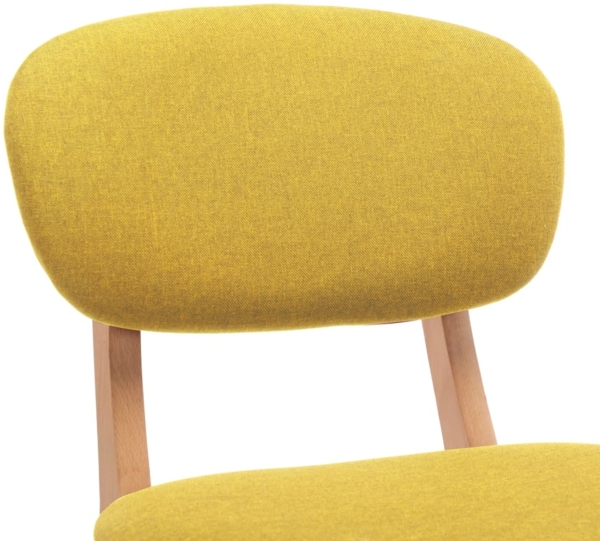 vidaXL 2-er Set Barhocker, Stoff Senfgelb, [289374] Bild 5