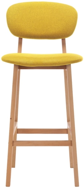 vidaXL 2-er Set Barhocker, Stoff Senfgelb, [289374] Bild 2