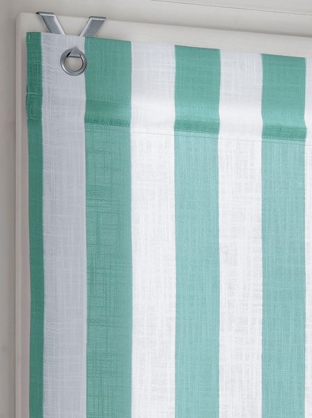 Rollo Raffrollo, heine, halbtransparent, Ösen mit Fensterhaken
