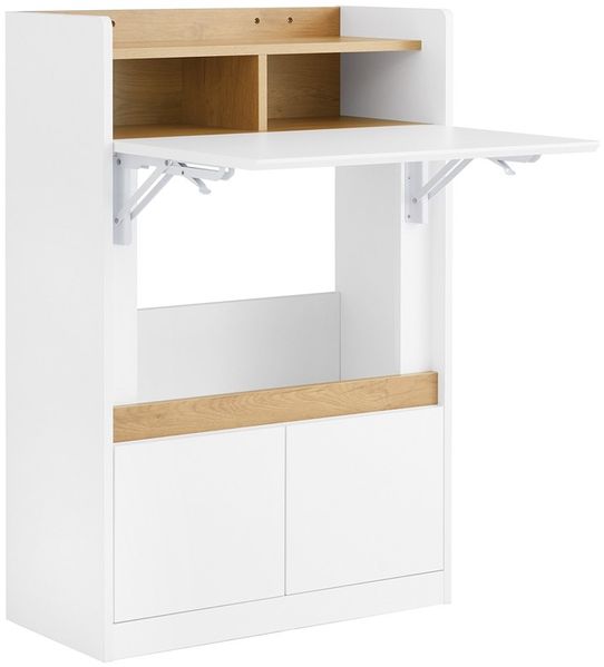 SoBuy FWT109-WN Schreibtisch, Spanplatte, Melamin, Weiß, 63 x 93 x 30 cm