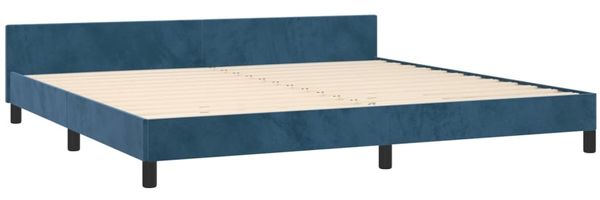 vidaXL Bettgestell ohne Matratze Dunkelblau 200x200 cm Samt 3125901 Bild 5