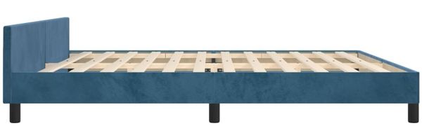 vidaXL Bettgestell ohne Matratze Dunkelblau 200x200 cm Samt 3125901 Bild 7