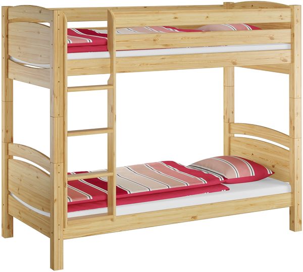 Erst-Holz Etagenbett Kiefer 90x200 cm, natur