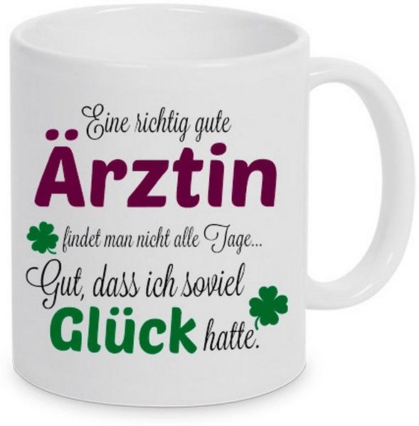 TASSENKING Tasse, Eine gute Ärztin. - Tasse - Kaffeebecher - Geschenk