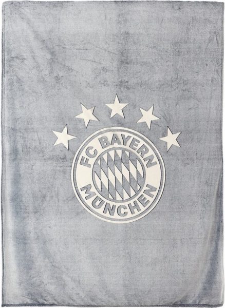 FC Bayern München Badetuch FC Bayern München Kuschelfleecedecke I Sofadecke I Glow in the Dark, Polyester