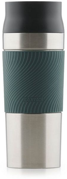 Blumtal Isolierflasche Thermobecher Classic aus Edelstahl - auslaufsicher Becher to go, hält 4h heiß/ 8h kalt, 360° Trinköffnung, Easy Quick-Press-Verschluss