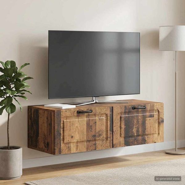 vidaXL Wandmontierter TV-Schrank Altholz 98 x 41 x 30 cm Holzwerkstoff 899383