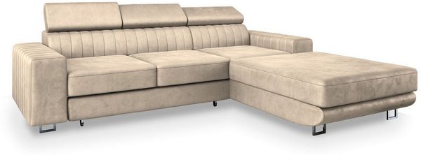 Masseno Ecksofa NOTO mit Schlaffunktion L-Form, Sofa mit Bettkasten