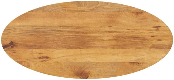 vidaXL Tischplatte 110x40x2,5 cm Oval Massivholz Mango 370861